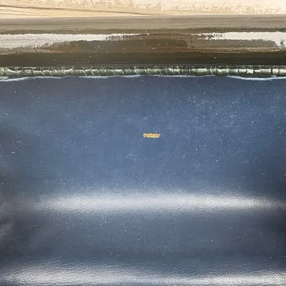 VTG Rodo Lacquered Wicker Basket Box Purse Green Framed Retro 50s 60s Italian - Picture 12 of 15